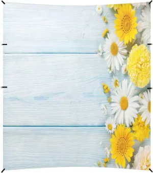 Beautiful Flower Yellow Beach Tent Camping Sun Shelters Portable Outdoor Canopy Sun Shade for Camping Trips Fishing Backyard Fun or Picnics Easy Setup with Carrying Bag