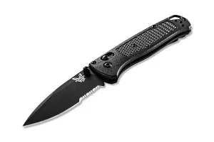 Benchmade Blue Class Bugout Axis Serrated Drop Point Plain Edge Black Blade 535SBK-2 Knife