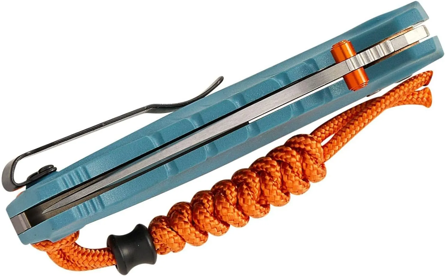 Benchmade - Mini Adira 18065S Outdoor Knife, Drop-Point Serrated Blade with Depth Blue Grivory Handle (18065S)