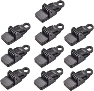 BESPORTBLE 10-Pack Heavy Duty Tent Ground Tarp Clips Easy Install/Remove Pp Material Waterproof for Camping Hiking Outdoor