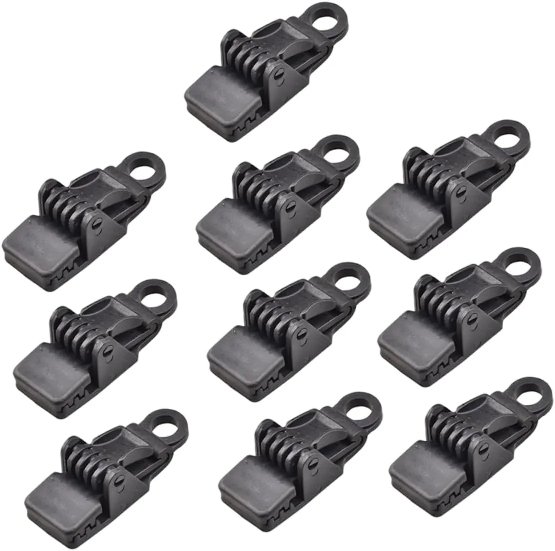 BESPORTBLE 10pcs Plastic Tent Clips Outdoor Camping Tent Tarp Clips Tarp Clamp Press Lock Grip for Boat Cover