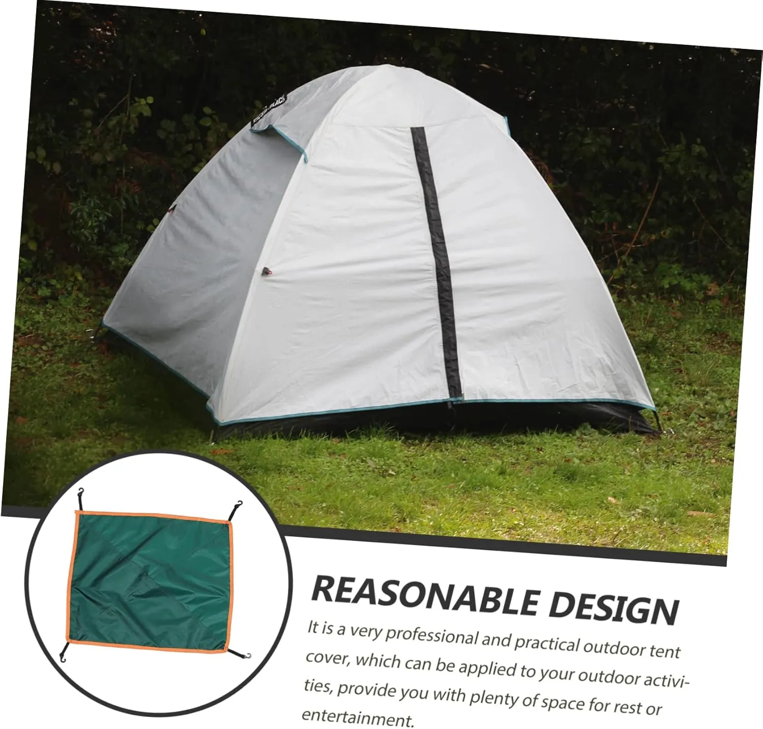 BESPORTBLE 4pcs Outdoor Tent Rain Cover Reusable Camping Tent Sun Shelter Oxford Fabric