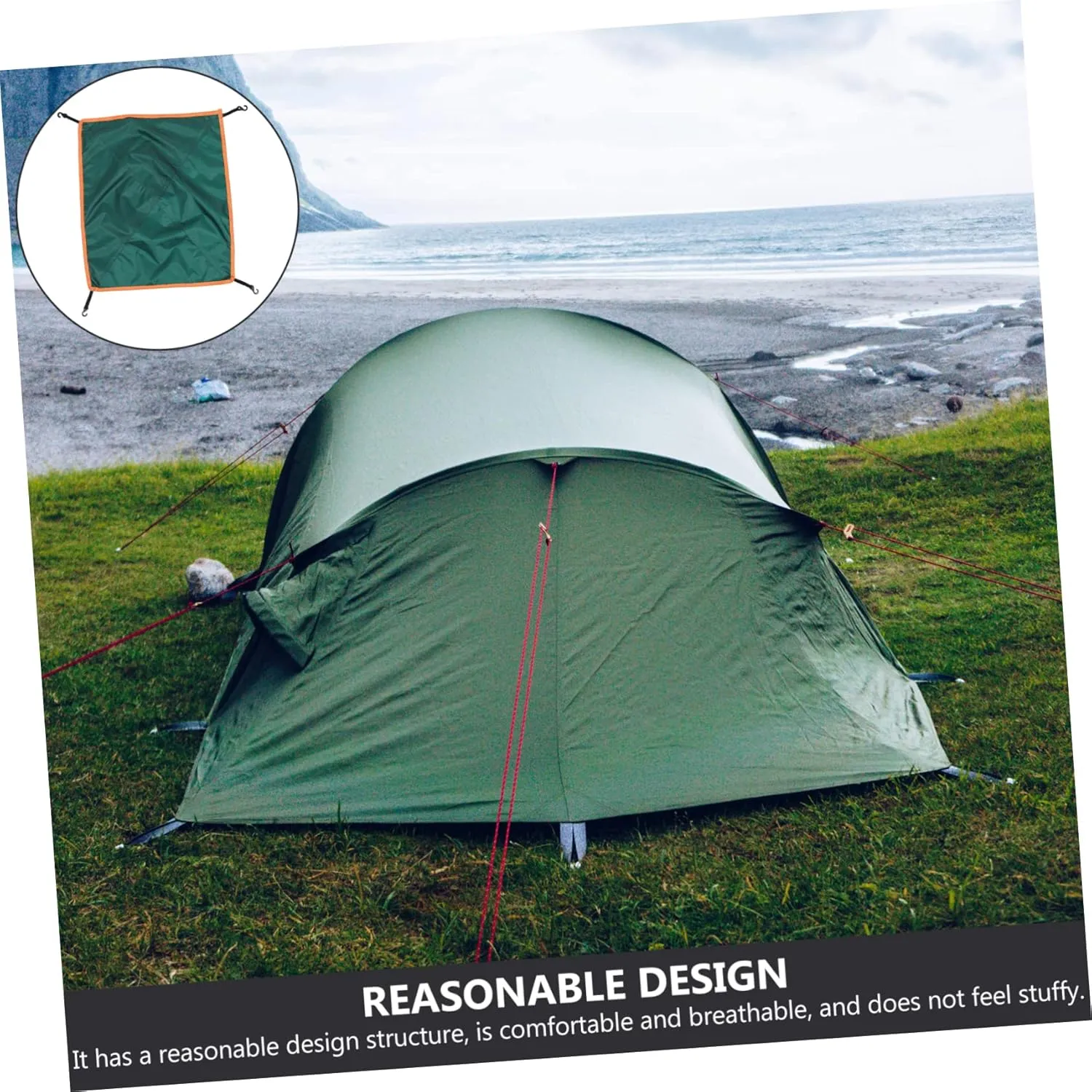 BESPORTBLE 4pcs Outdoor Tent Rain Cover Reusable Camping Tent Sun Shelter Oxford Fabric