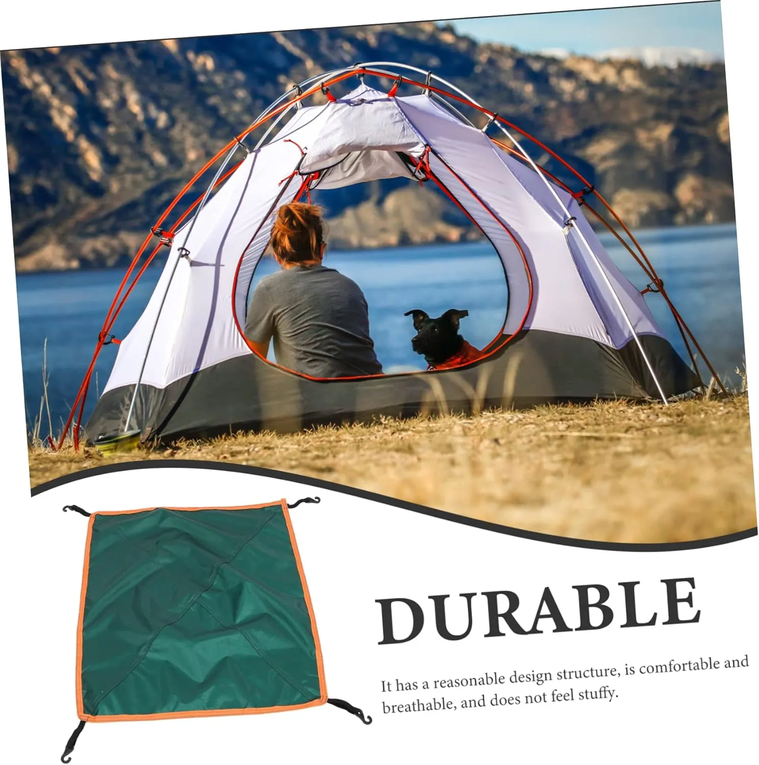 BESPORTBLE 4pcs Outdoor Tent Rain Cover Reusable Camping Tent Sun Shelter Oxford Fabric