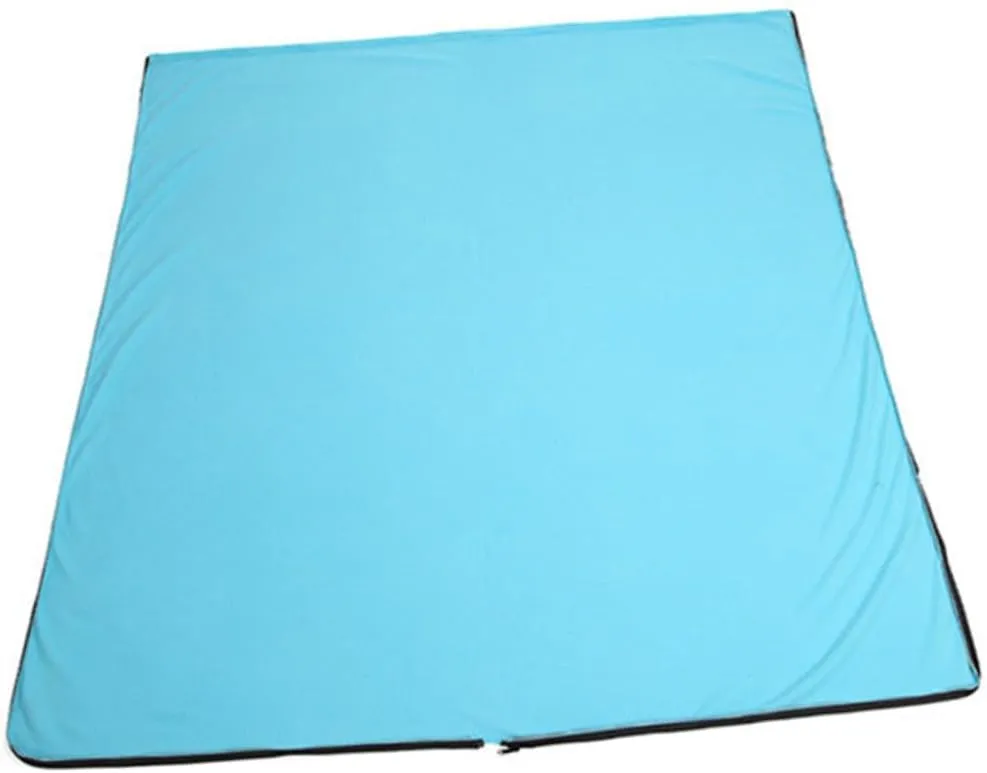 BESPORTBLE Camping Lightweight Fleece Outdoor with Storage Bag Comfortable for Hiking Cool Weather and Home Use Sky Blue
