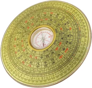 BESPORTBLE Compass Chinese Decor Camping Decor Traditional Ancient Compass Money Wealth Ornament Ancient Chinese Compass Alloy Golden Alloy Chinese Compass Outdoor Compass Car