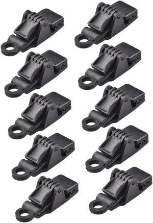 BESPORTBLE Fixing Clip for Tents 10 Pcs Plastic Tent Clips Outdoor Tarp Clamp for Camping Tarp