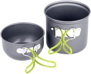 BESPORTBLE Hiking Essential: Portable Cooking Pot Foldable Camping Pan Set of Cooking Tools for Outdoor Adventures