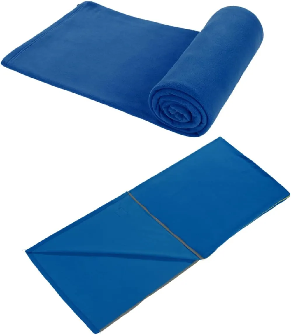 BESPORTBLE Lightweight Compact Hiking Sleeping Bag 180x75cm Waterproof Fleece Camping Bag for Summer Blue