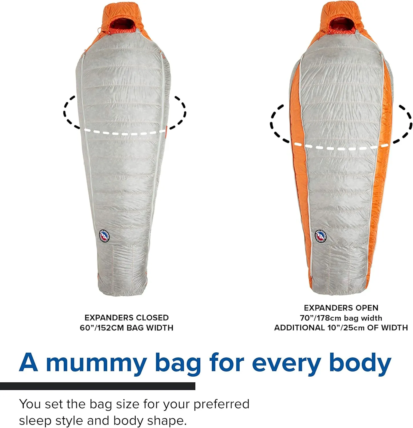 Big Agnes Torchlight UL Expandable Down Mummy Sleeping Bag