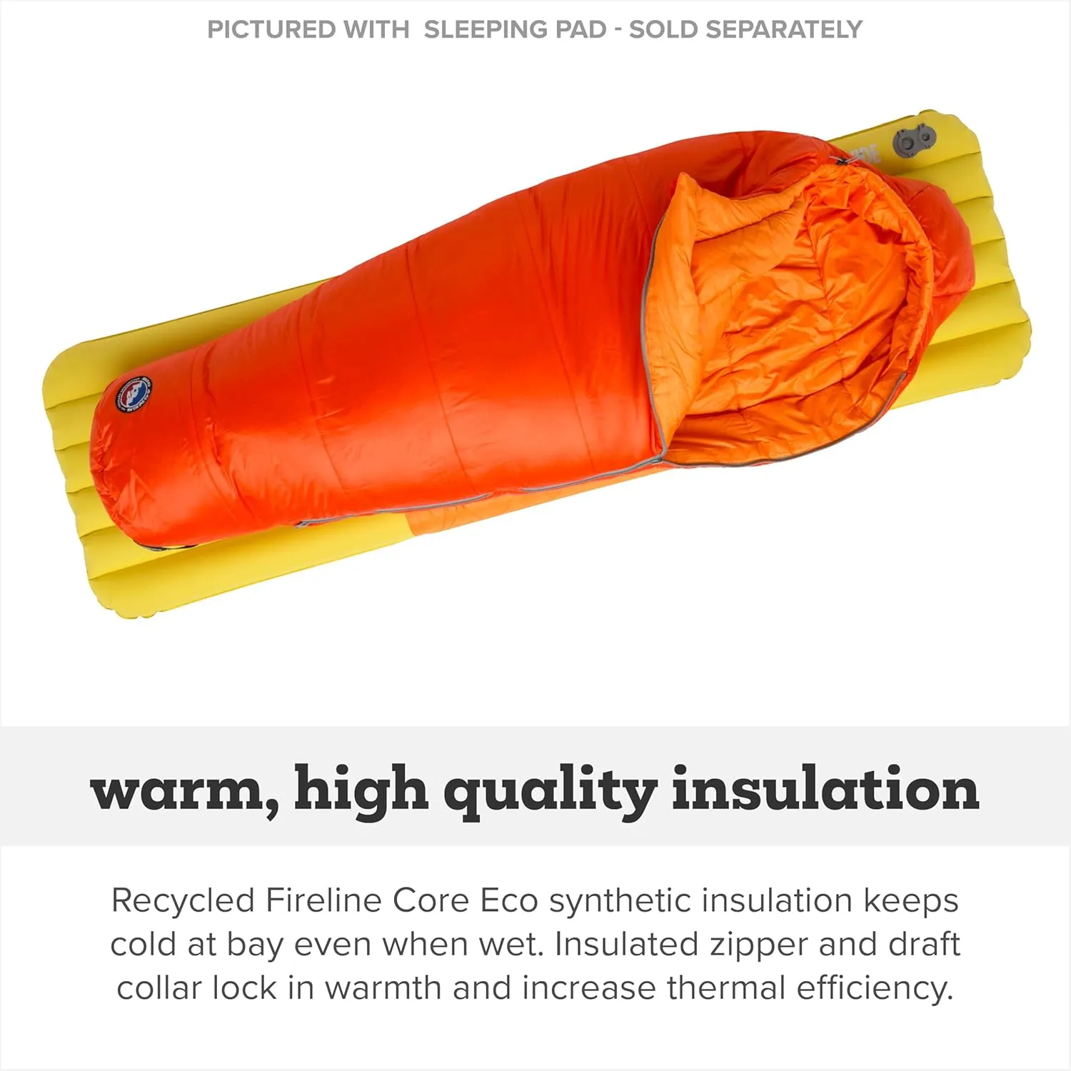 Big Agnes Ultralight Cold Weather Backpacking and Camping, Kids, Juniors, Teens, 20 Degrees