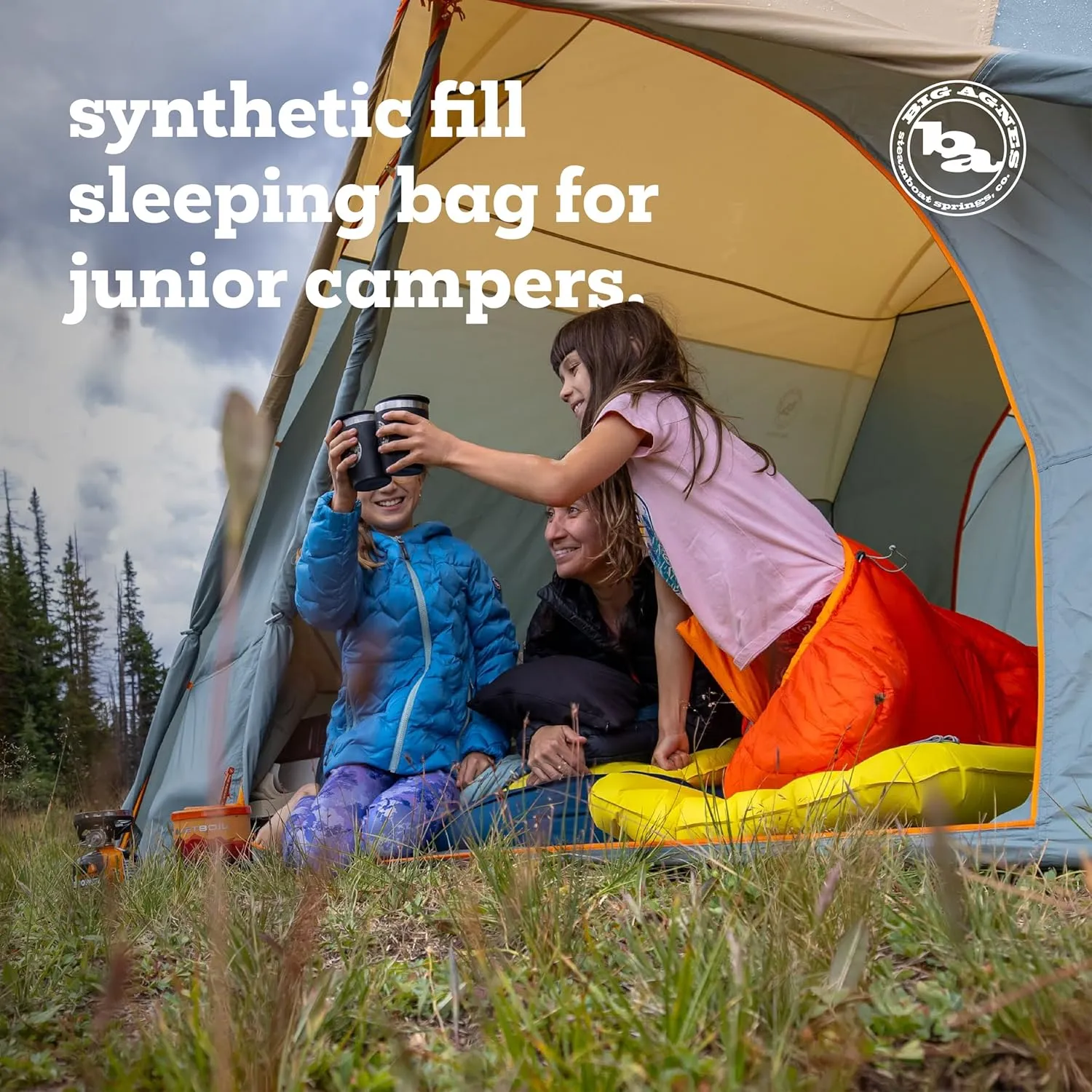 Big Agnes Ultralight Cold Weather Backpacking and Camping, Kids, Juniors, Teens, 20 Degrees