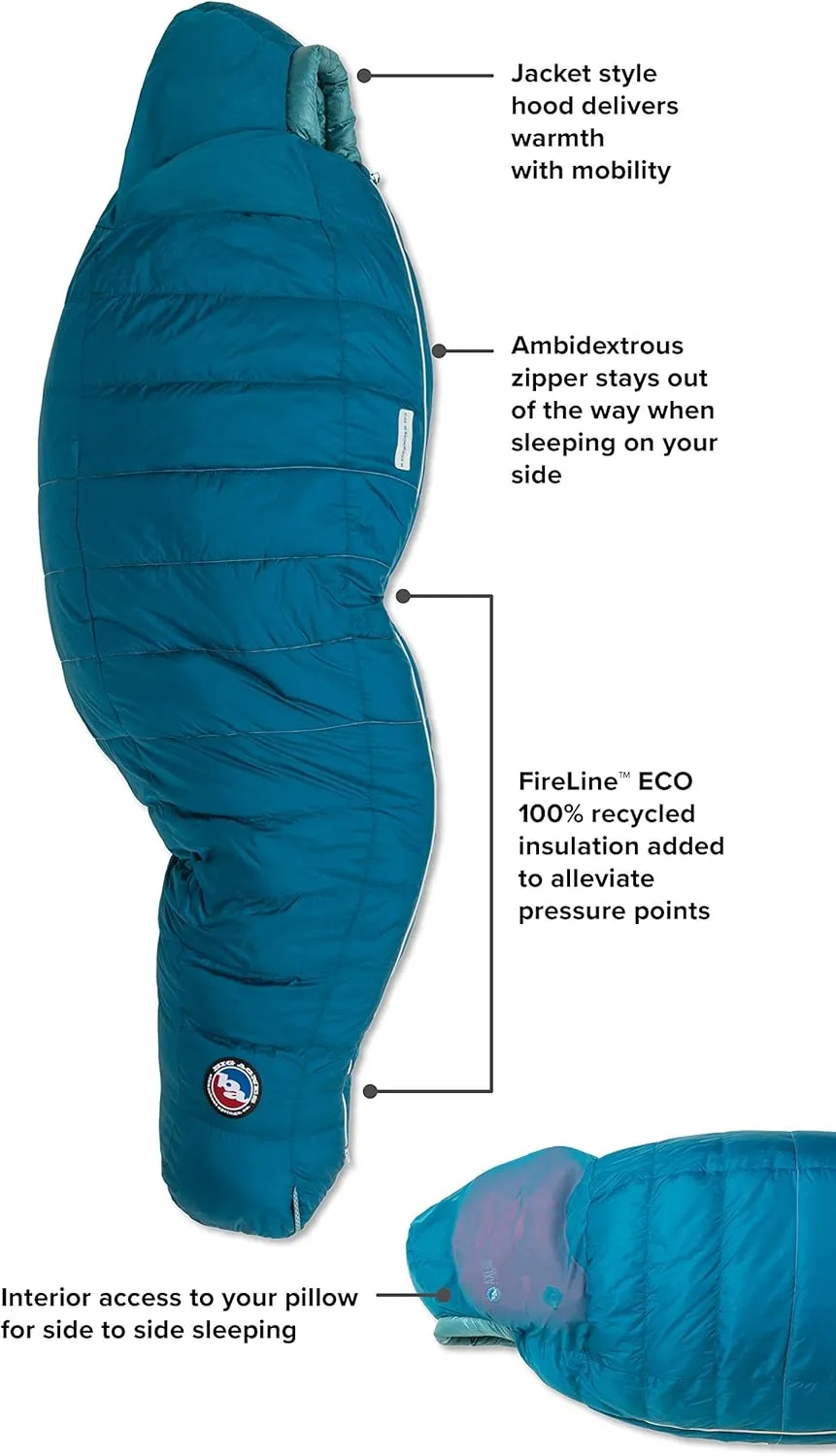 Big Agnes Women's Sidewinder SL Sleeping Bag