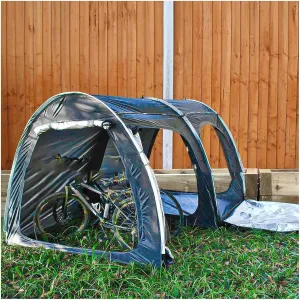 Bike Tent with Ventilation Mesh Small Shed Outdoor Storage with 210D Oxford Fabric PU4000 Waterproof Motorcycle Shelter Storage Sheds