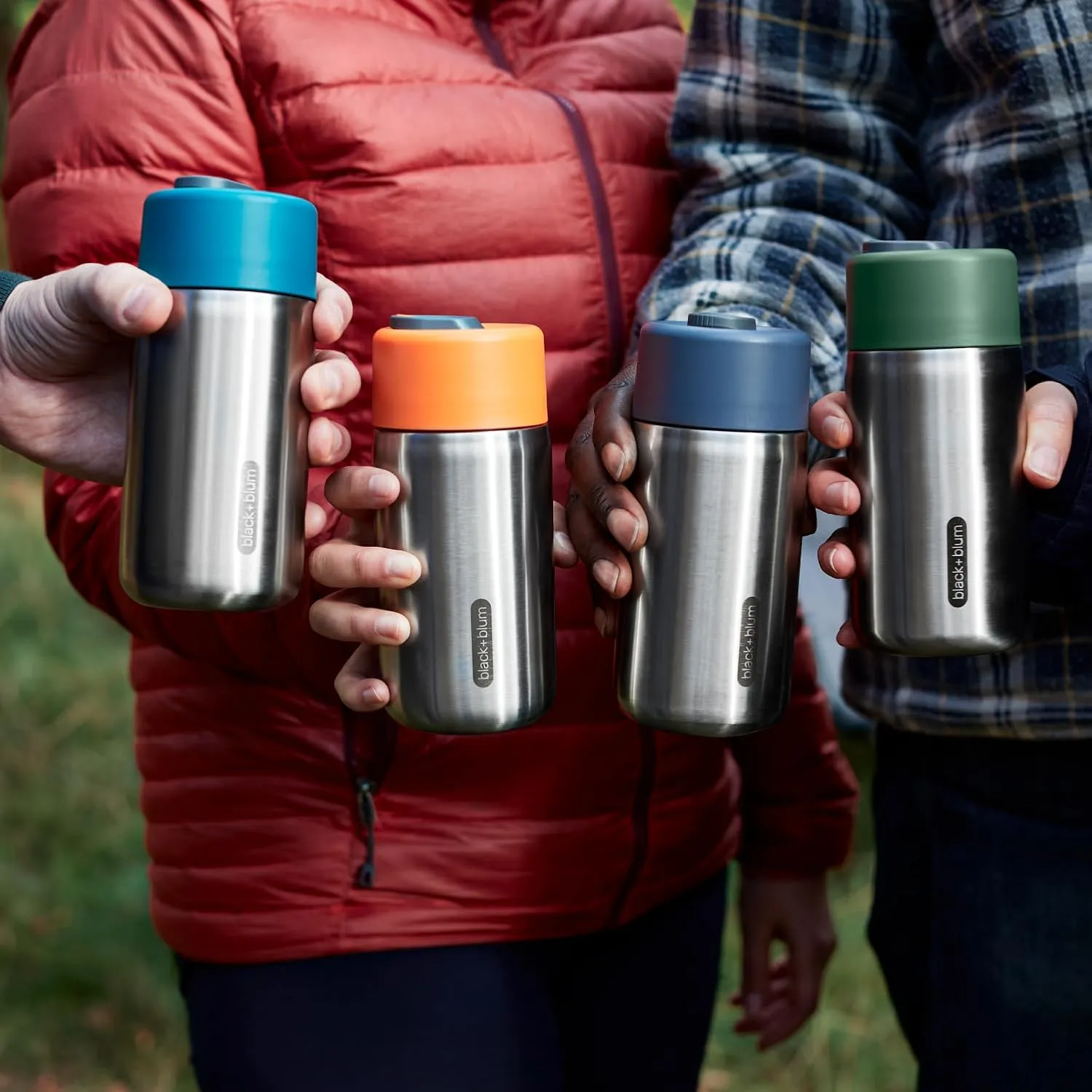 BLACK   BLUM Insulated Travel Cup | Sustainable Stainless Steel On-the-Go Mug, Dishwasher & Freezer Safe, Lid Lock, Leak-proof | Perfect for Hot & Cold Drinks | Ocean, 11 oz / 340ml