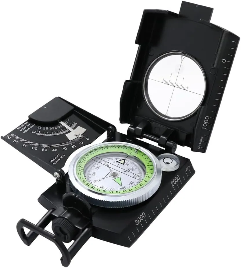 Black High-Precision Compass Outdoor Geological Compass Compass