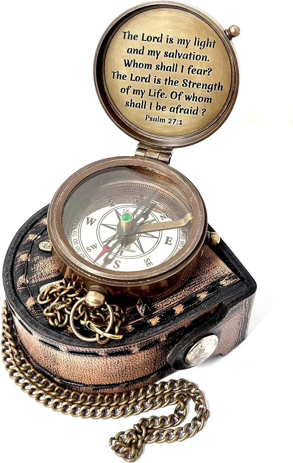 Brass Nautical - Brass Compass Engraved Gift for Son, Grandson, Daughter, Baptism, Confirmation Communion Godson Church Graduation Day