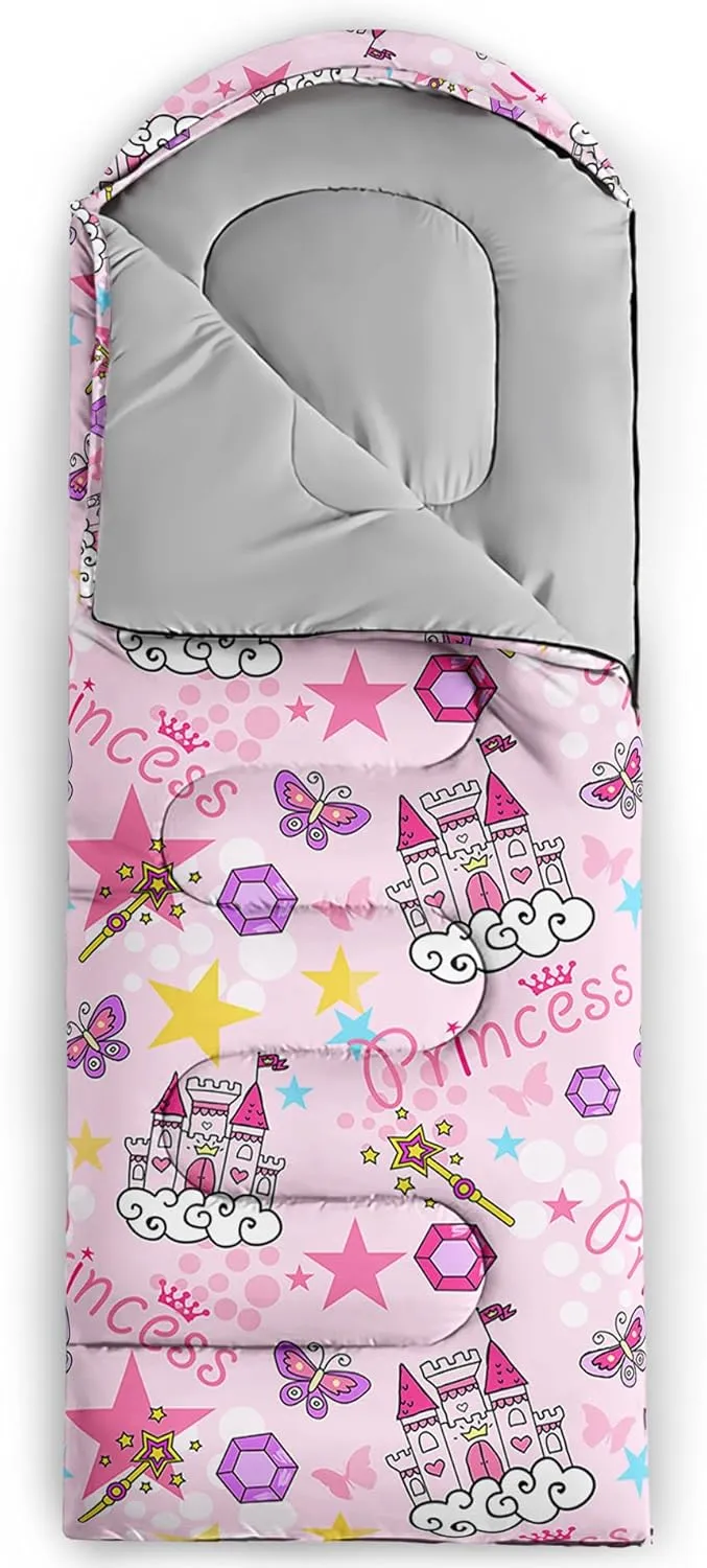 BSNTHO Camping Sleeping Bags,3 Season Warm & Cool Weather,Lightweight,Waterproof Sleeping Bags for Adults & Kids,Traveling,and Outdoors,Camping Gear Equipment