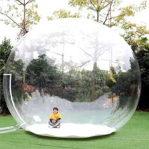 Bubble House Inflatable Bubble Tent Transparent Tent Hotel/Landscape Outdoor Inflatable Tent/Camping Tent Rainproof/Windproof/with Hair Dryer (Color : 3m) (3m)