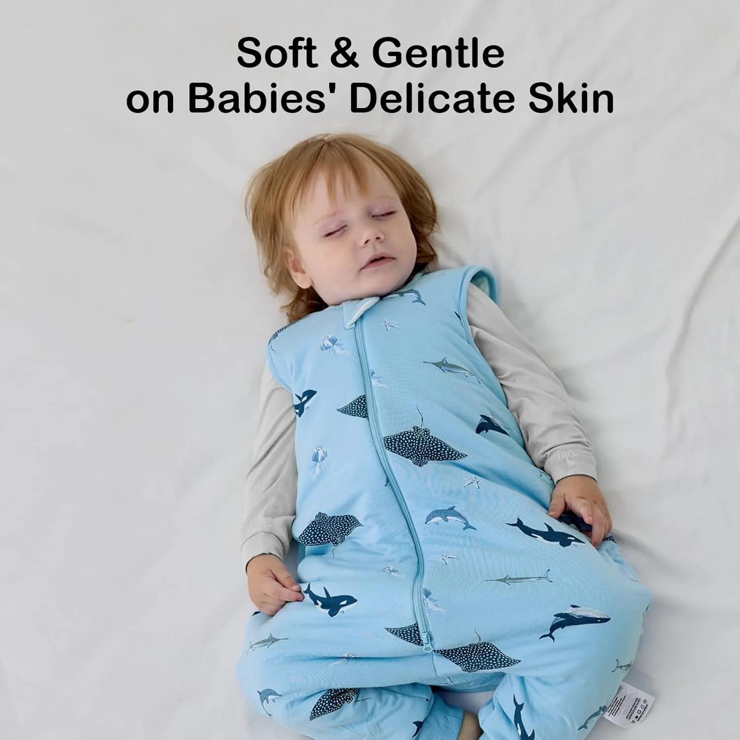 BubblePanda Rayon Made from Bamboo Toddler Sleep Sack with Feet 12-24 Months 1.0 Tog Ultra Soft Toddler Sleeping Sack 1t-2t Sleep Bag Walker Quilted Wearable Blanket with Legs 2-Way Zipper Lightweight