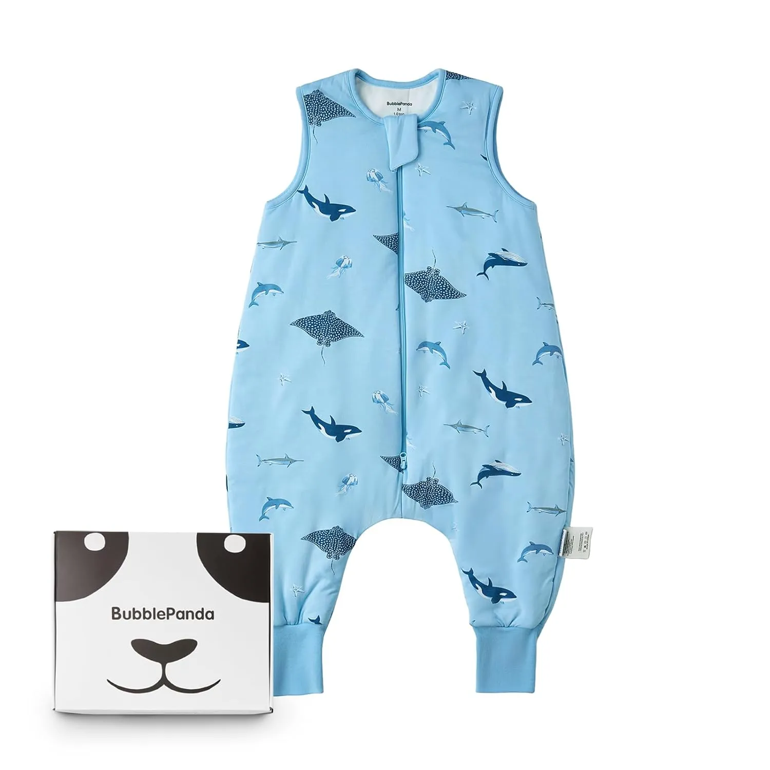 BubblePanda Rayon Made from Bamboo Toddler Sleep Sack with Feet 12-24 Months 1.0 Tog Ultra Soft Toddler Sleeping Sack 1t-2t Sleep Bag Walker Quilted Wearable Blanket with Legs 2-Way Zipper Lightweight