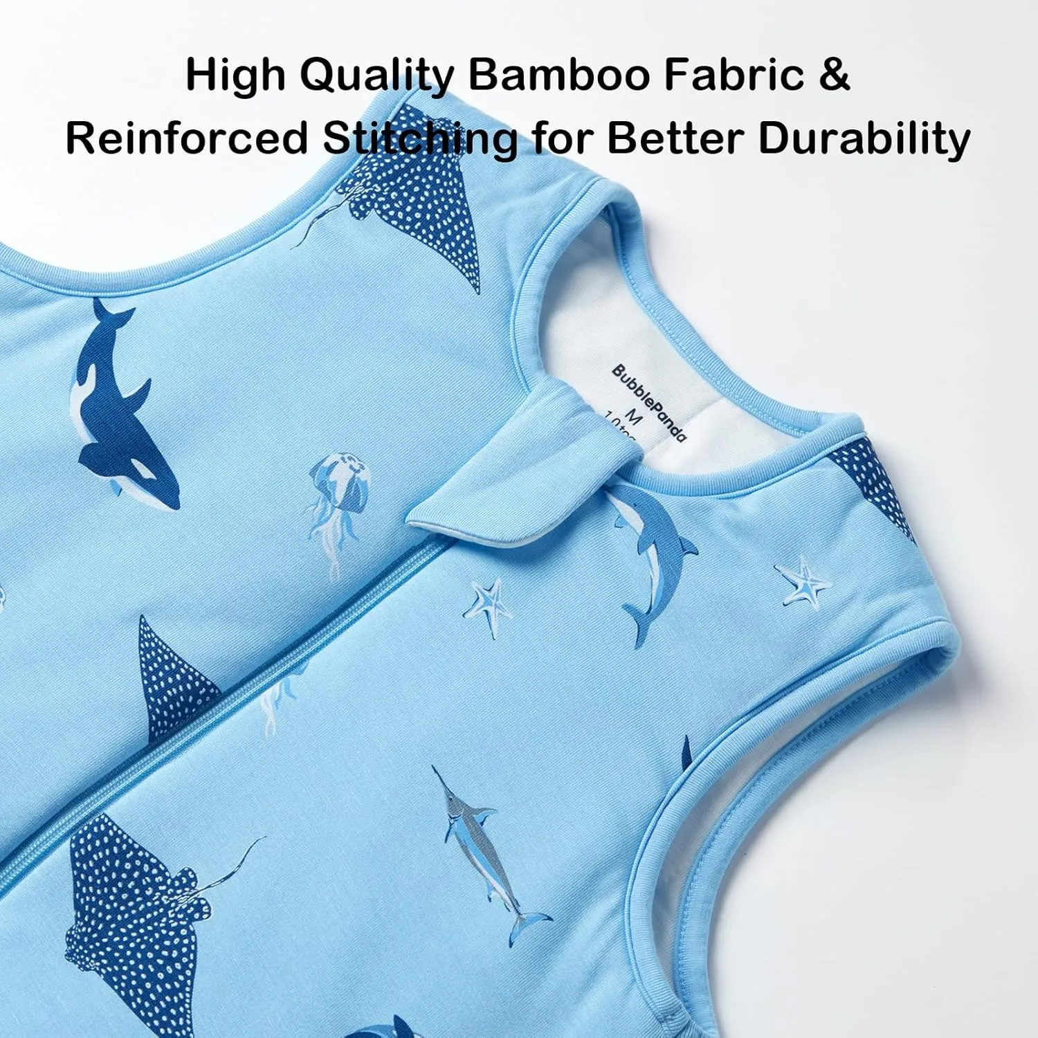 BubblePanda Rayon Made from Bamboo Toddler Sleep Sack with Feet 12-24 Months 1.0 Tog Ultra Soft Toddler Sleeping Sack 1t-2t Sleep Bag Walker Quilted Wearable Blanket with Legs 2-Way Zipper Lightweight