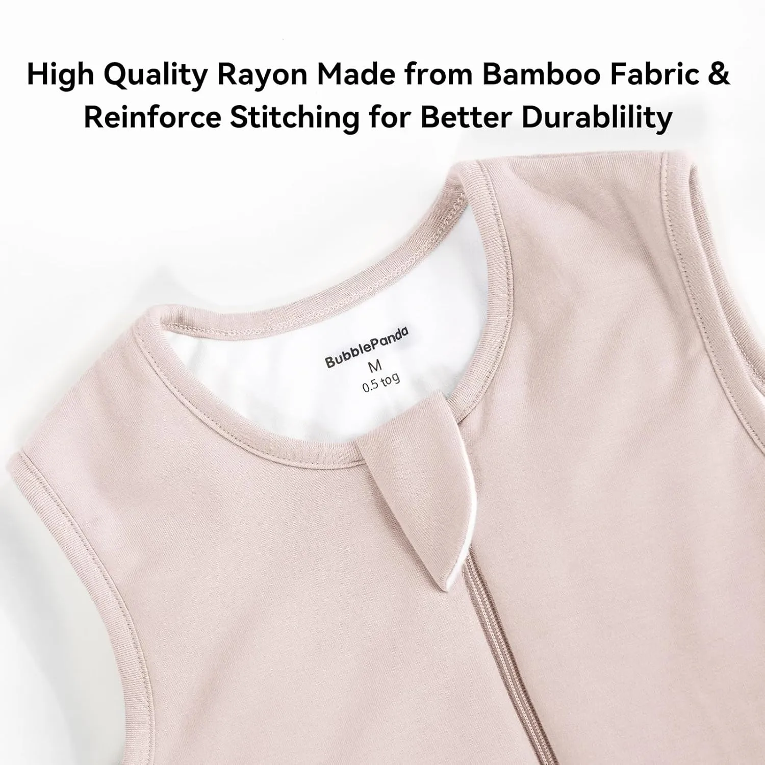 BubblePanda Rayon Made from Bamboo Toddler Sleep Sack with Feet 24-36 Months 0.5 Tog Ultra Soft Toddler Sleeping Sack 2t-3t Baby Sleep Bag Walker Wearable Blanket with Legs 2-Way Zipper Lightweight