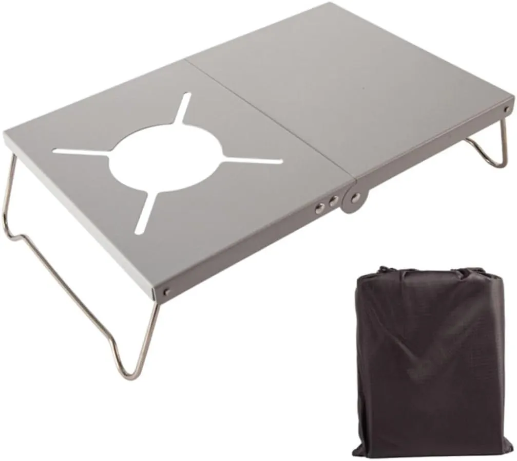 Burner Stand Folding for Camping Fire Pit Lightweight Portable Table Stove Bracket