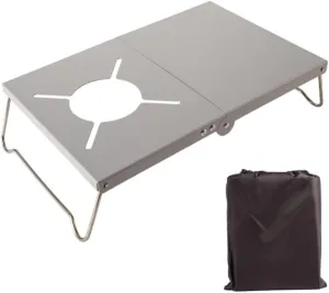 Burner Stand Folding for Camping Fire Pit Lightweight Portable Table Stove Bracket