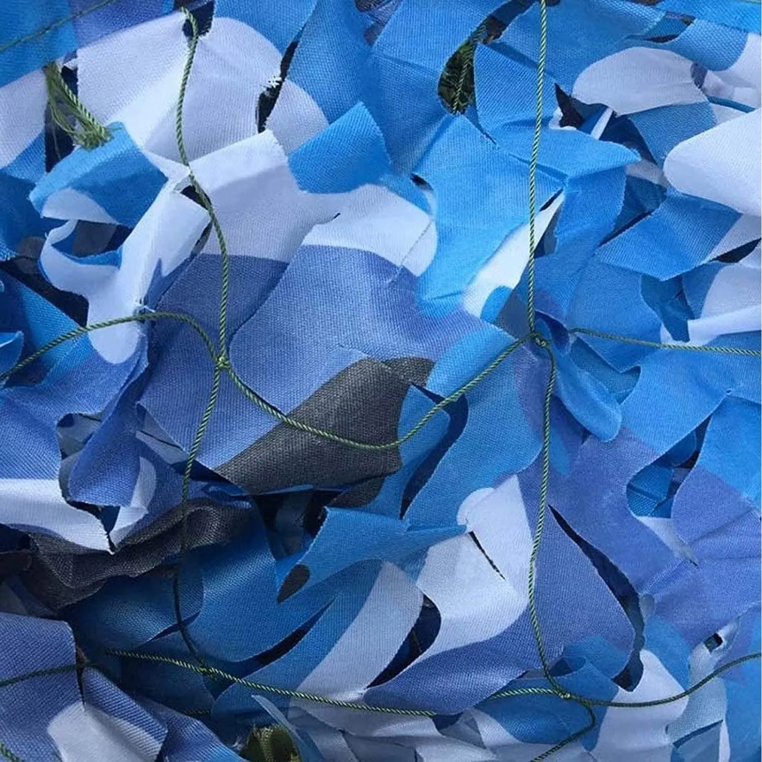 Camouflage Net Blue 2x3m 2x5m 2x10m 4x5m 4x6m 6x6m, Camouflage Netting Camping, for Outdoor Garden Decoration Sun Shelter Tarp Shade Net (Size : 1.5X12m/4.9X39.4ft)