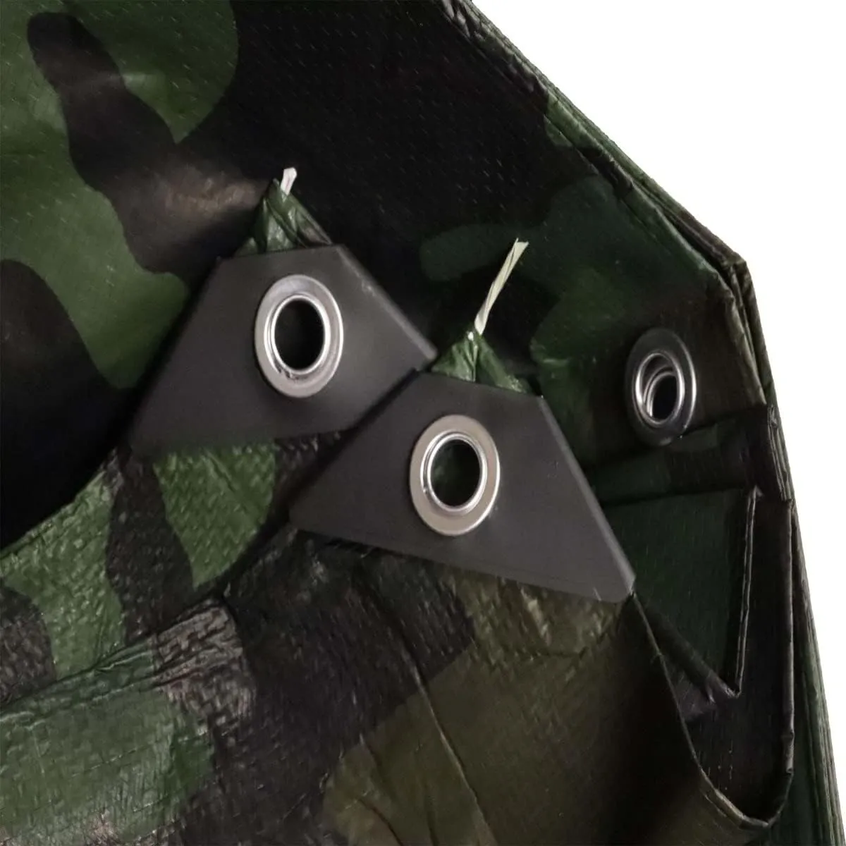 Camouflage Reversible Waterproof Tarp - 5 mil Thickness - Laminated, Heavy Duty, Tear Resistant - Protective Camping Tarp & Multipurpose Cover (6'x8', Green & Brown Camo)