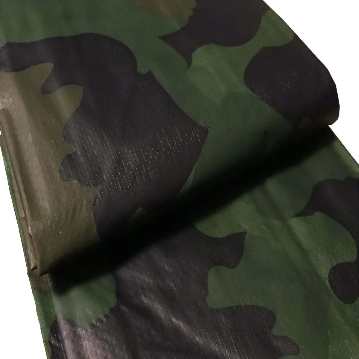 Camouflage Reversible Waterproof Tarp - 5 mil Thickness - Laminated, Heavy Duty, Tear Resistant - Protective Camping Tarp & Multipurpose Cover (6'x8', Green & Brown Camo)