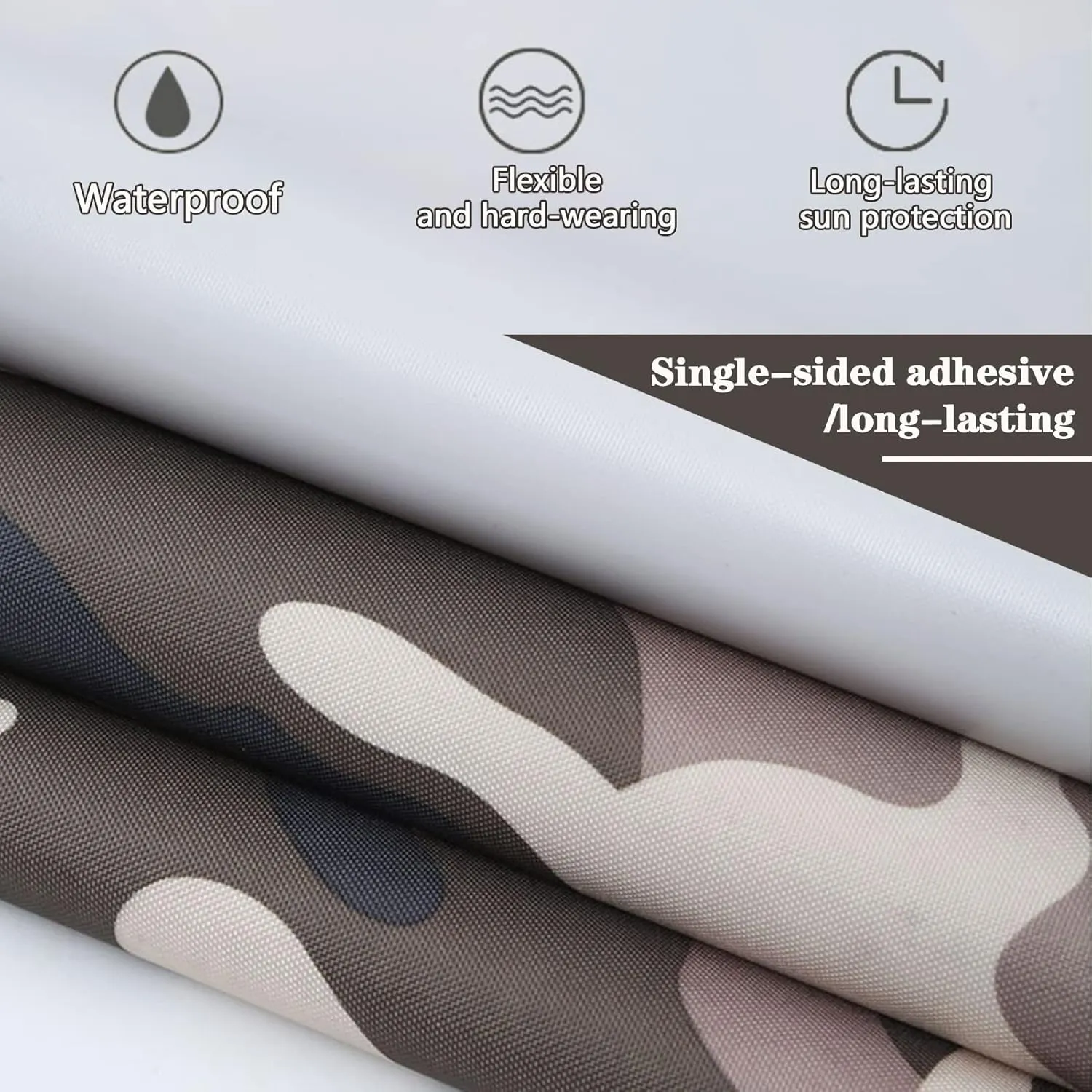 Camouflage Tarpaulin Heavy Duty Tarp Sheet Waterproof Canopy Tent 0.4mm Thick Multipurpose Canvas Cover 5X5M Caravan Camo Groundsheet with Metal Eyelets (Size:3x7m)