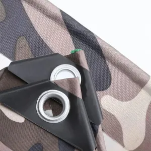 Camouflage Tarpaulin Heavy Duty Tarp Sheet Waterproof Canopy Tent 0.4mm Thick Multipurpose Canvas Cover 5X5M Caravan Camo Groundsheet with Metal Eyelets (Size:3x7m)