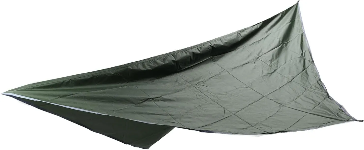 Camping Canopy, Watertight Lightweight Tent Tarp with Windproof Rope for Outdoor Activities, 210T Polyester (OD Green)