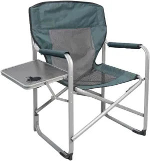 Camping Chair with Side Table Folding Foldable Outdoor Chairs for Lawn Fishing Heavy Duty Supports 287 LBS