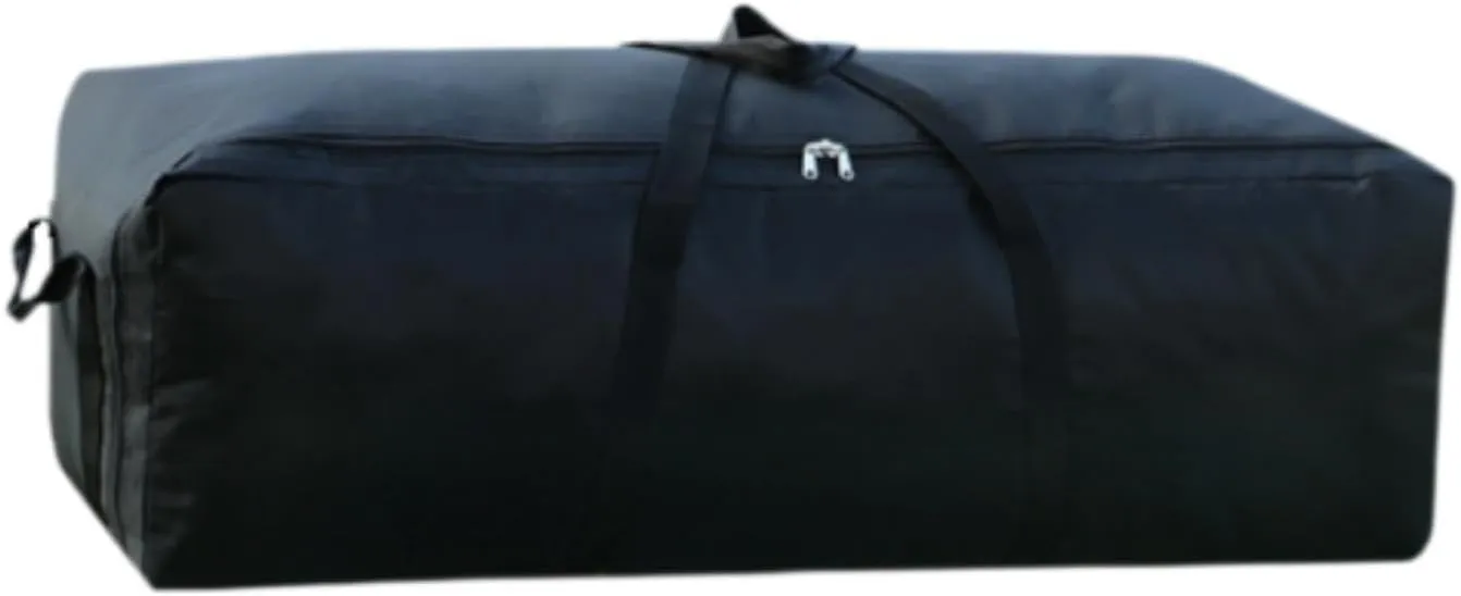Camping Equipment Storage Bag Large Duffel Bag Large Capacity Black Portable Handbag Luggage Bag Carry Bag for Fishing Gym, Black, 100L