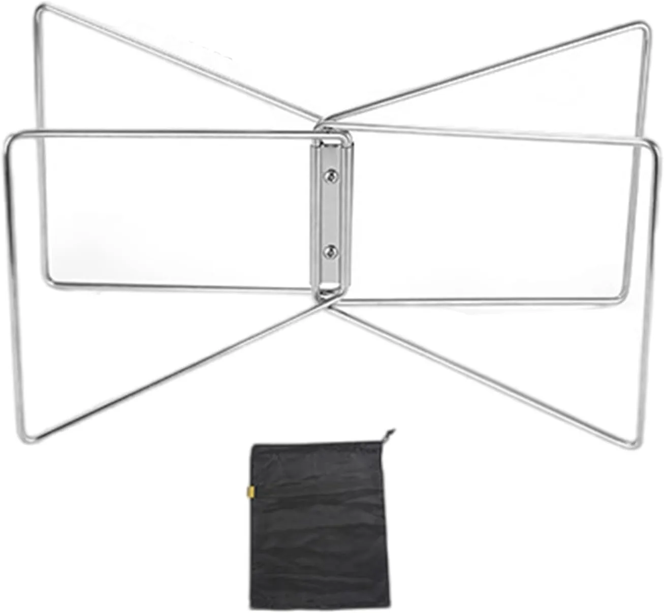 Camping Foldable Metal Stand Storage Box Bracket Foldable Coolers Stand with Carry Bag Outdoor Picnics Accessories