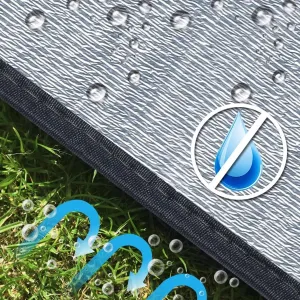 Camping Mat Hexagon Aluminum Foam Foil Waterproof Cushion Foldable Sleeping Mattress Insulated Footprint Pad for Camping Foam Pad Insulating Foil Mat