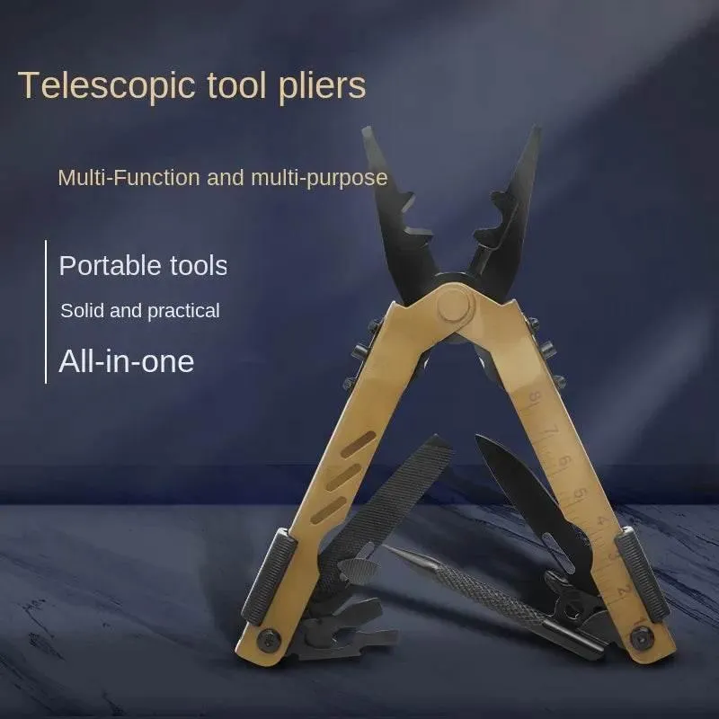 Camping Multi-Tool Knife Pliers - Foldable  Versatile