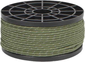 Camping Rope for Tarp Reflective Paracord Stable Multipurpose Clothesline Reflective guyline for Camping Awning Hiking Tarp, Green