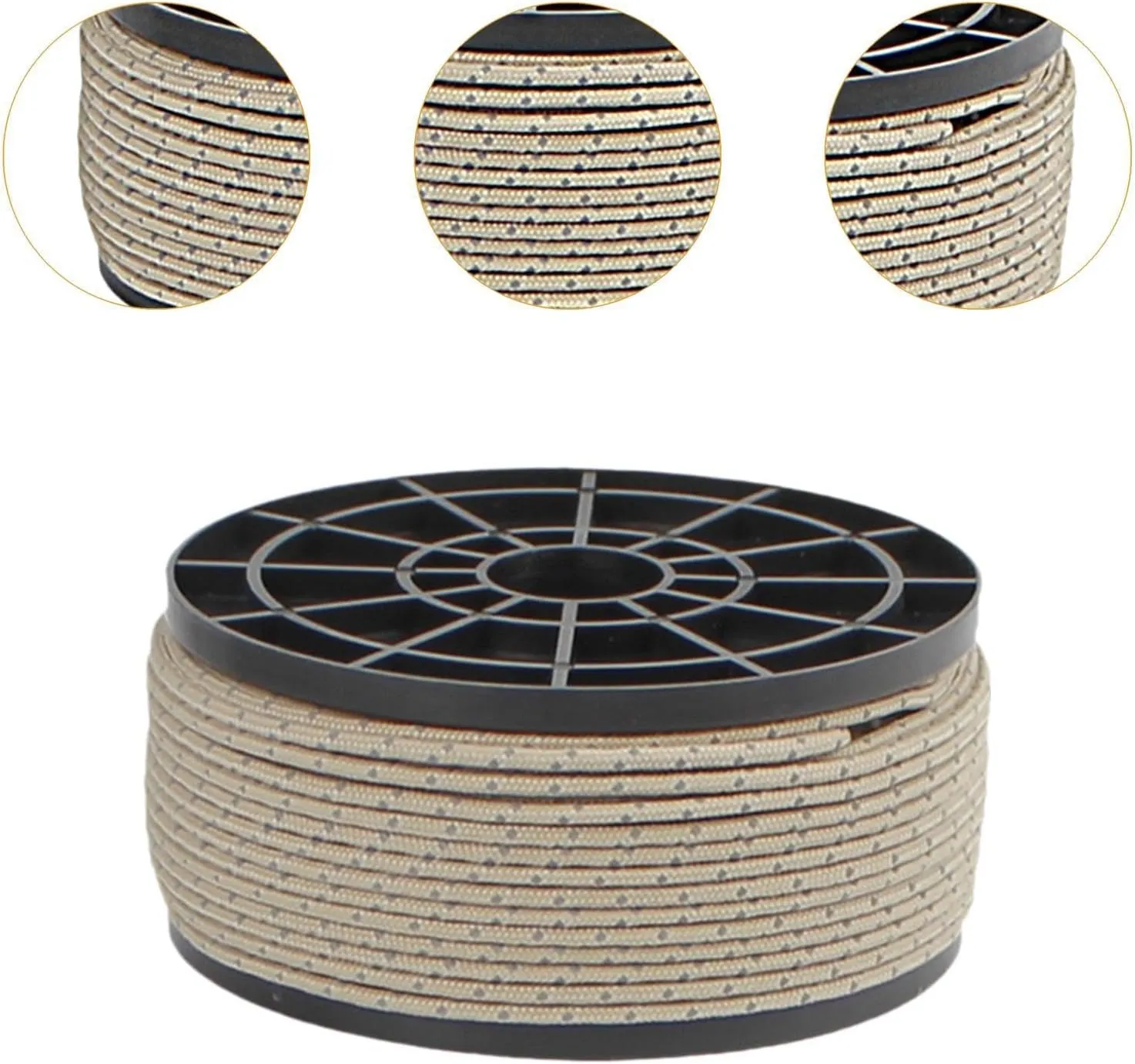 Camping Rope Tent Rope Practical Multifunctional Stable Reflective Paracord Tent Guide Rope for Fishing Hammock Hiking Tarp
