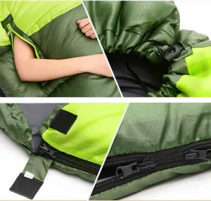 Camping Sleeping Bag 3-Season Comfort Single Backpacking Sleeping Bags for Adults- Camping Gear Equipment Traveling and Outdoors Survival Equipment