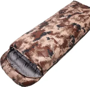 Camping Sleeping Bag, 3 Seasons Warm Lightweight Sleeping Bag for Adults, Waterproof Outdoor Sleeping Bags with Portable Compression Bag for Backpacking Hiking