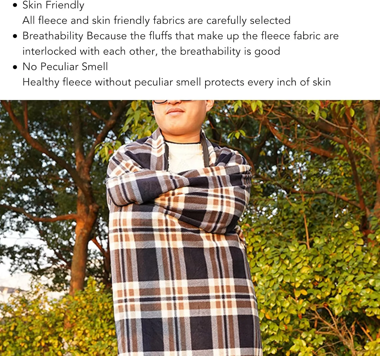 Camping Sleeping Bag, Fleece Sleeping Bag Portable Travel Warm Sleeping Bag for Adults Outdoor Camping Hiking Climbing