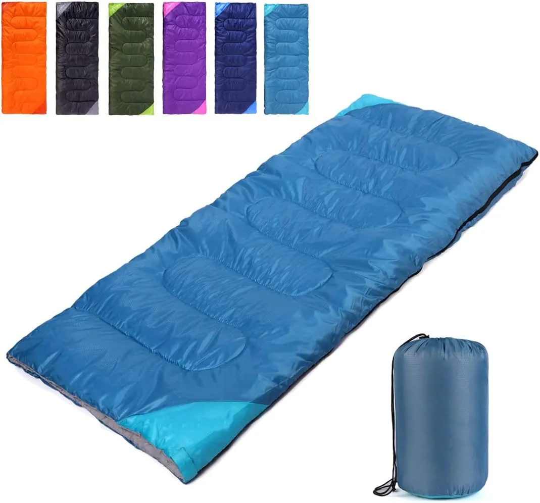 Camping Sleeping Bag for Adults Boys and Girls,Cold and Warm Weather-Summer, Spring, Fall, Lightweight, Waterproof Compact Bag for Camping Gear Equipment, Traveling, and Outdoors