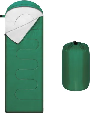 Camping Sleeping Bags for Adults Kids Portable Waterproof Lightweight Sleeping Bag 4 Seasons Winter, Fall, Spring, Summer Backpacking Hiking Mountaineering Indoor Outdoor Use