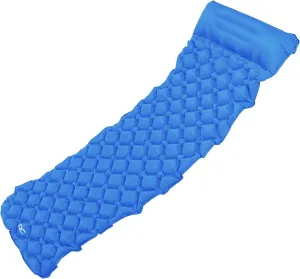 Camping Sleeping Mat - 1.1lb Blue Inflatable Camping Pad with Pillow Backpacking Air Mattress Sleeping Bag Camp Pad