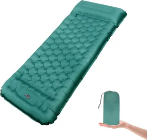 Camping Sleeping Pad, 50D Extra Thickness 4.7 Inch Inflatable Sleeping Mat Lightweight Waterproof Camping with Built-in Pump Air Mattress for Backpacking, Hiking, Tent, Traveling (Navy Grey)