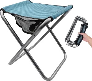 Camping Stool, Portable Folding Stool Large Size Camping Stool for Adults Supports up to 240 lbs